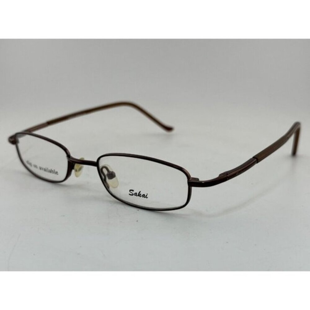 SAKAI Eyewear - 2512/12C 47-19-135 COL.71 Brown Metal Eyeglass Frames